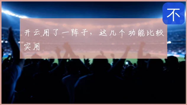 开云用了一阵子，这几个功能比较实用